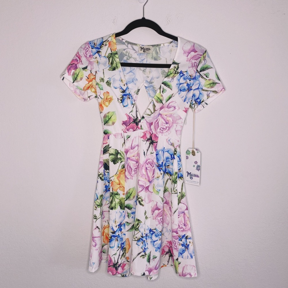 Show Me Your MuMu Ibiza Floral Dress Size S NWT